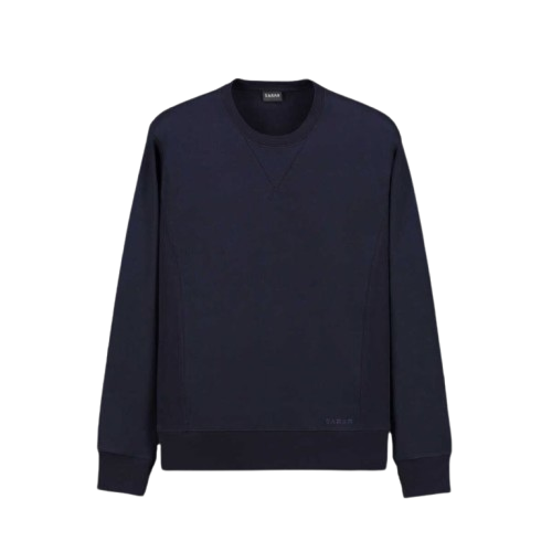 bisiklet yaka lacivert sweatshirt